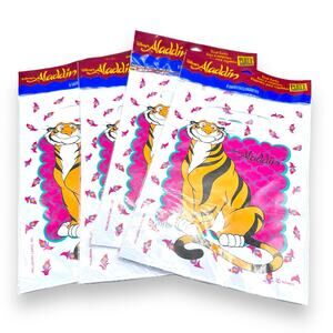 Vintage Disney Aladdin Raja the Tiger Party Treat Bags Lot x 4 NIB